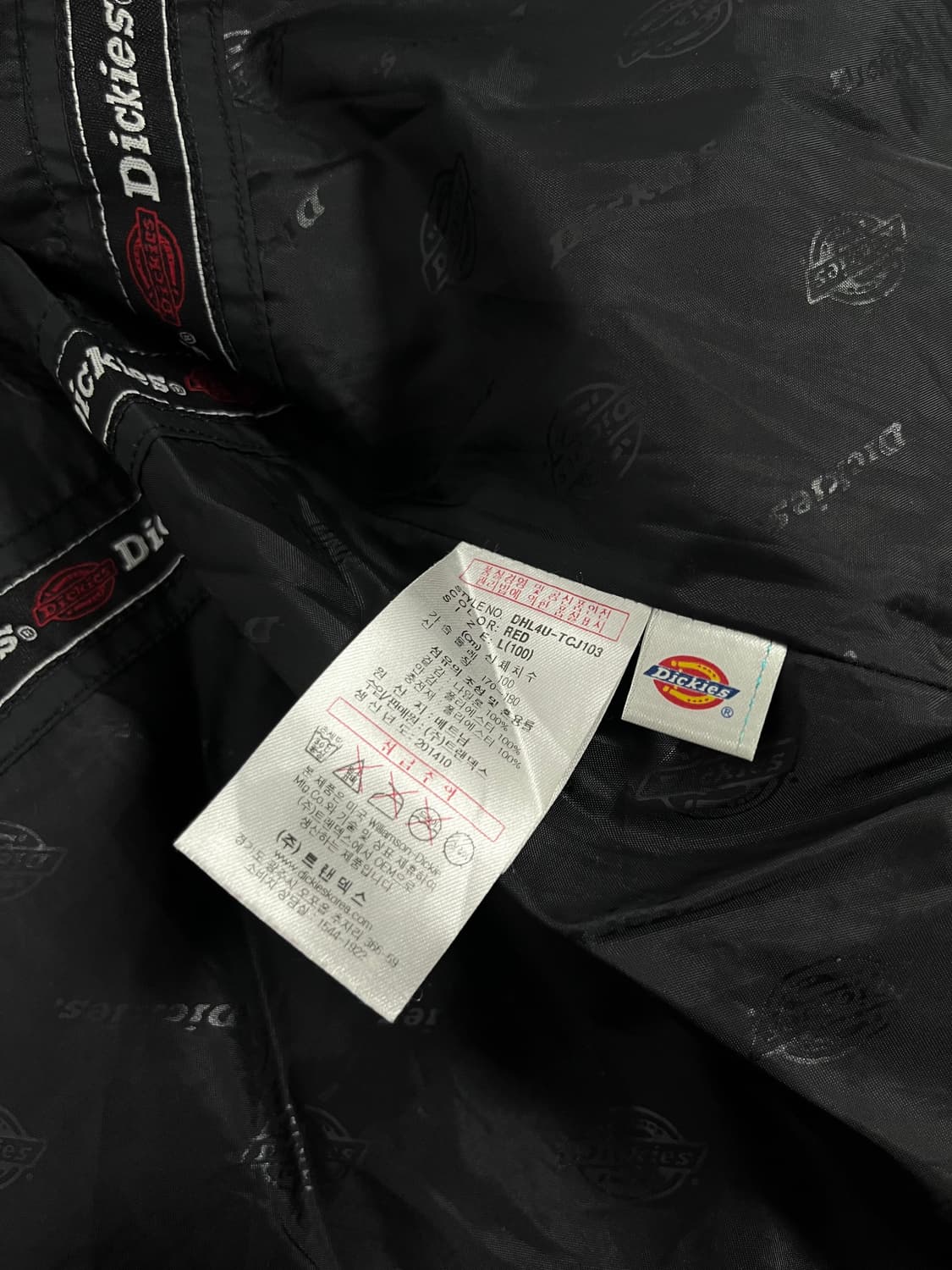 [L] 디키즈 베이직 USA 레드 로고 경량 패딩 상품이미지5