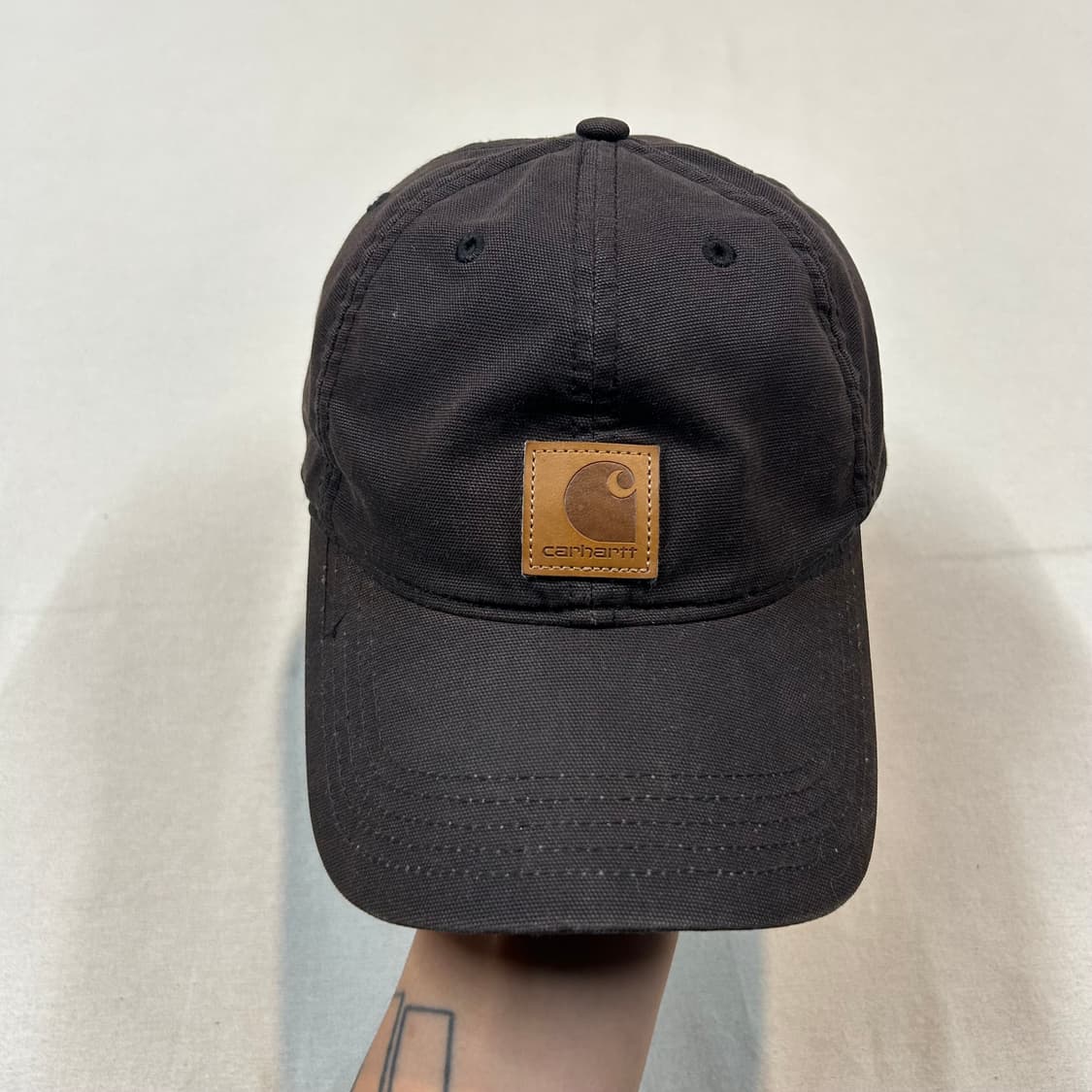 칼하트 워크웨어 볼캡 모자 썬페이드 블랙 상품이미지2