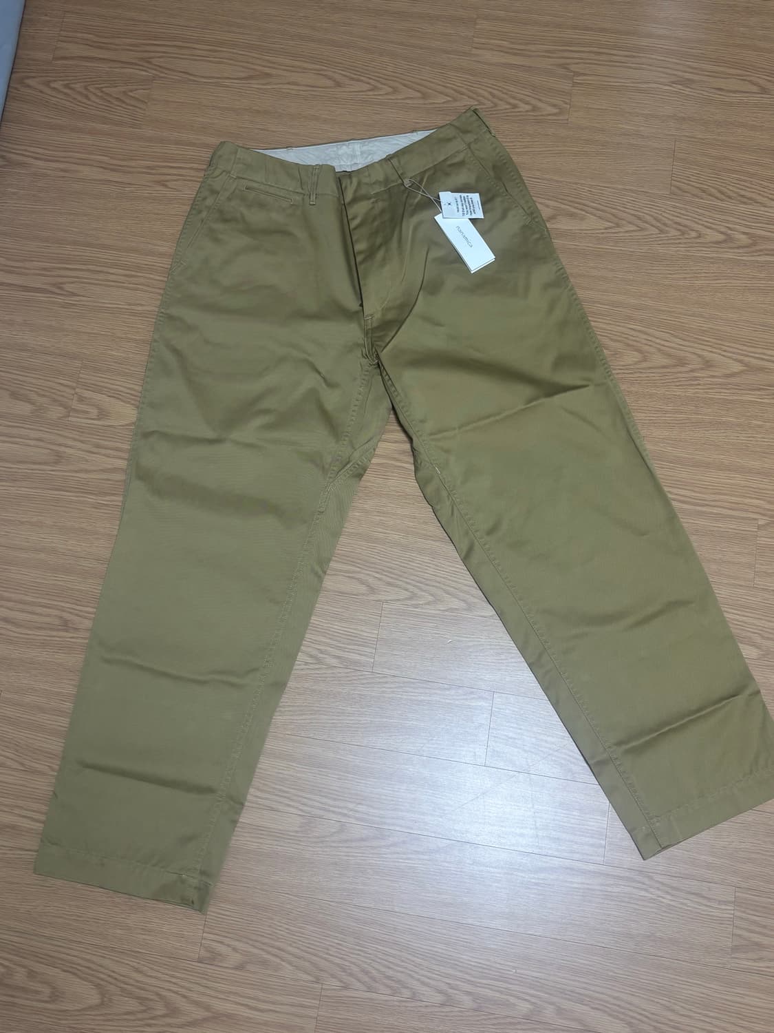 [새상품] 나나미카 와이드 치노 팬츠 34 탄 TAN   상품이미지5