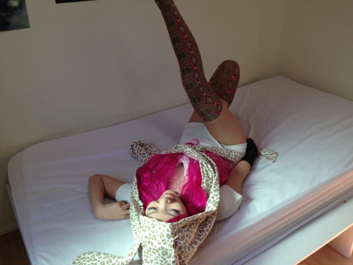 Bunny hoodie scarf (brown) 상품이미지4