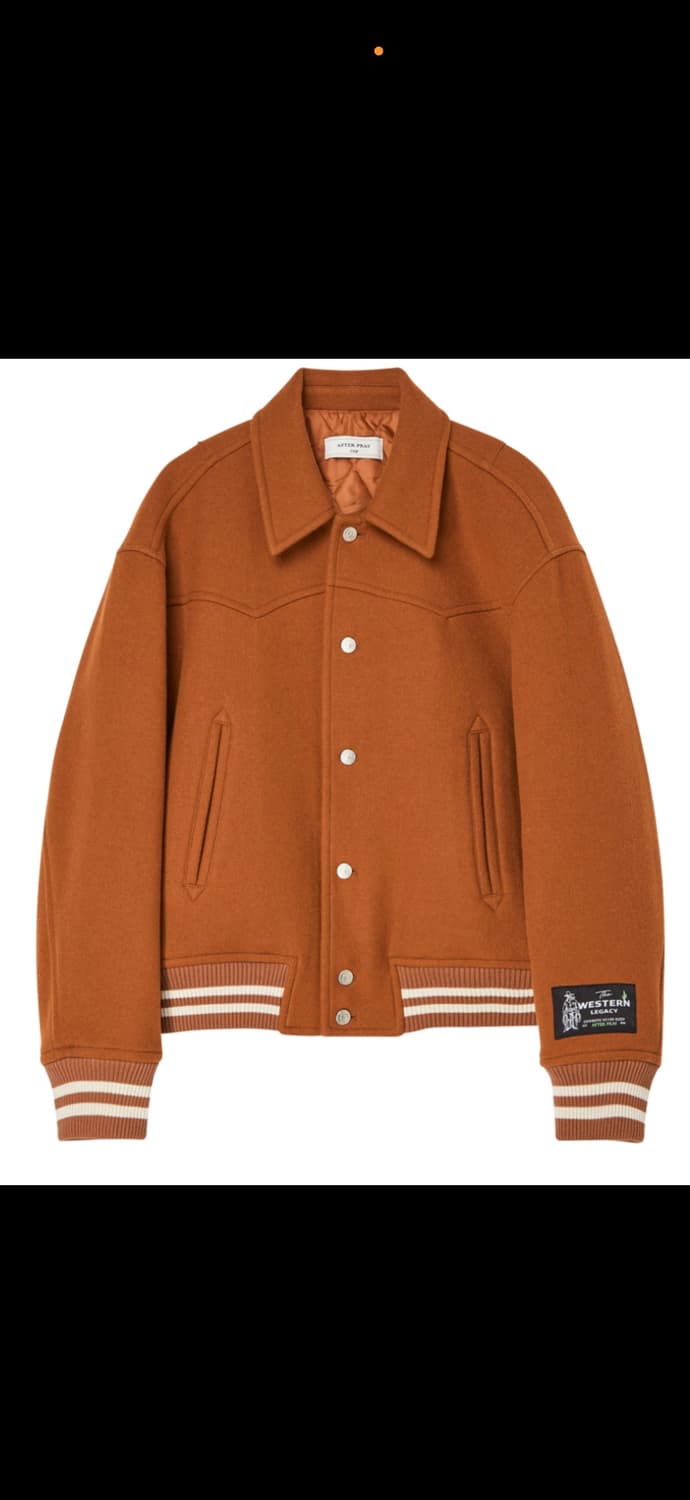 애프터프레이 웨스턴 테디 블루종 텐저린 상품이미지1