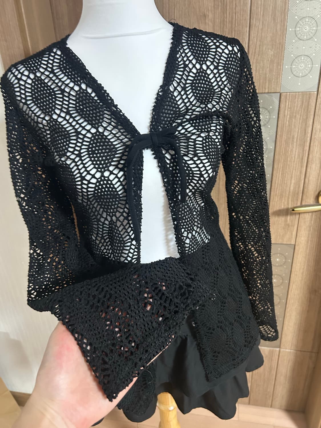 고스로리고딕공겜여주 블랙 가디건 상품이미지2