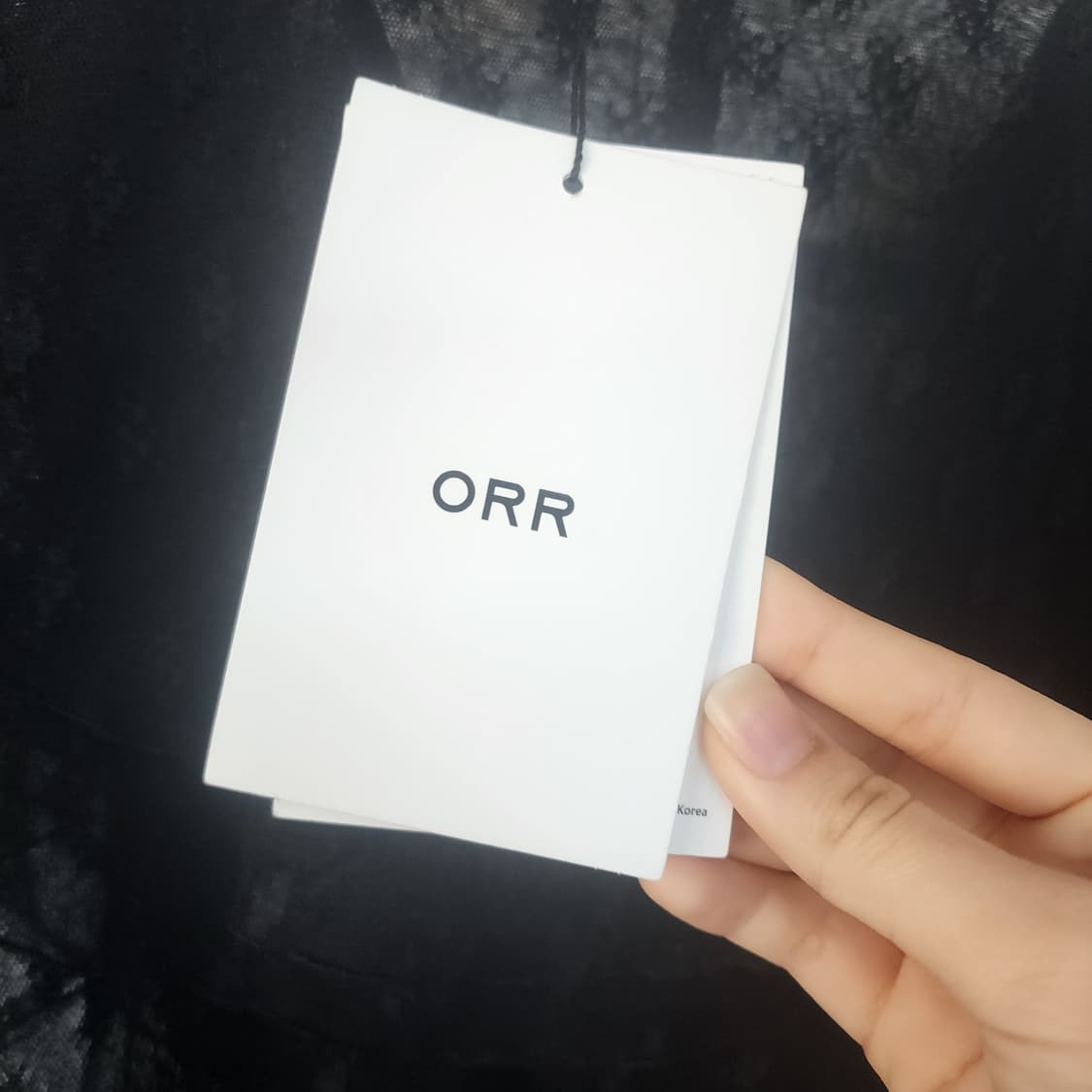 ORR 블랙 레이스 프릴 블라우스 상품이미지7