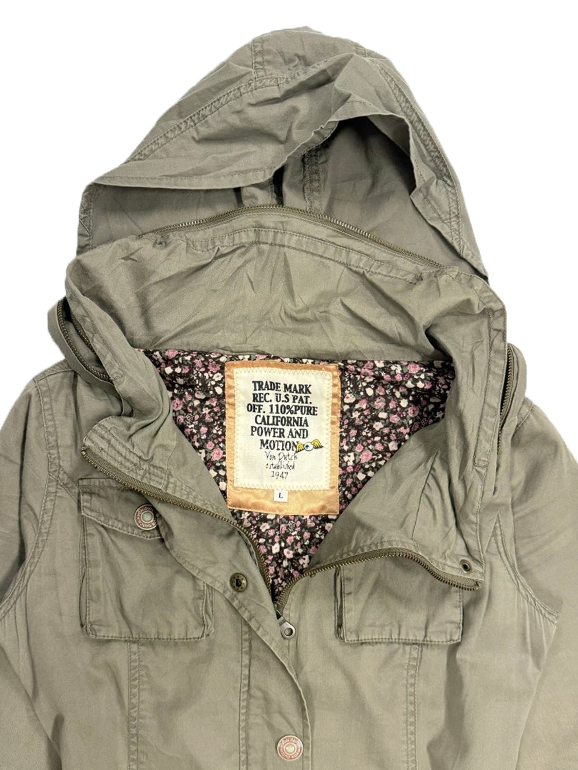 빈티지 Von Dutch 카고 포켓 미니 원피스 자켓 상품이미지5