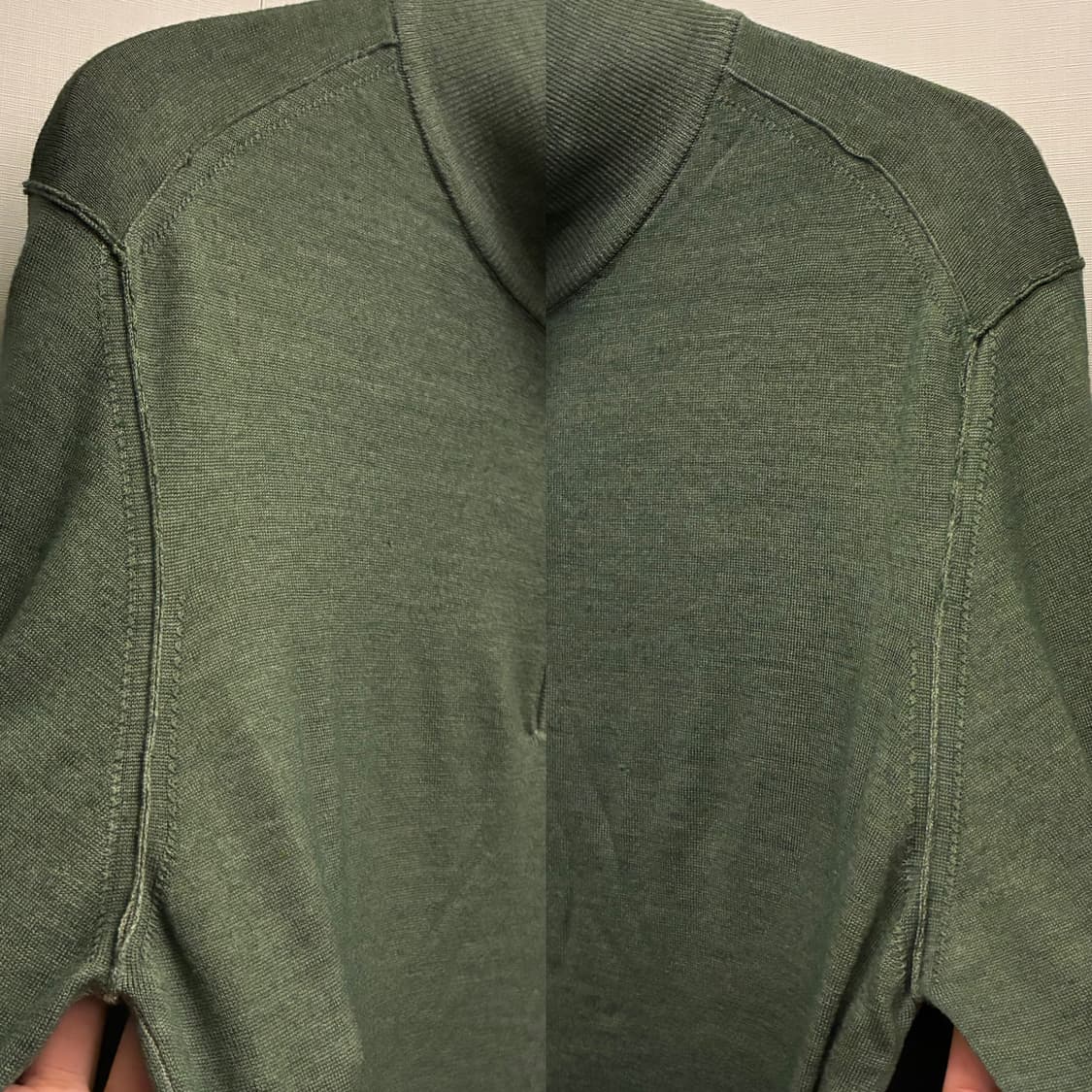 (48/M)00s CP컴퍼니 라나울 니트 반집업 쿼터집업  상품이미지5