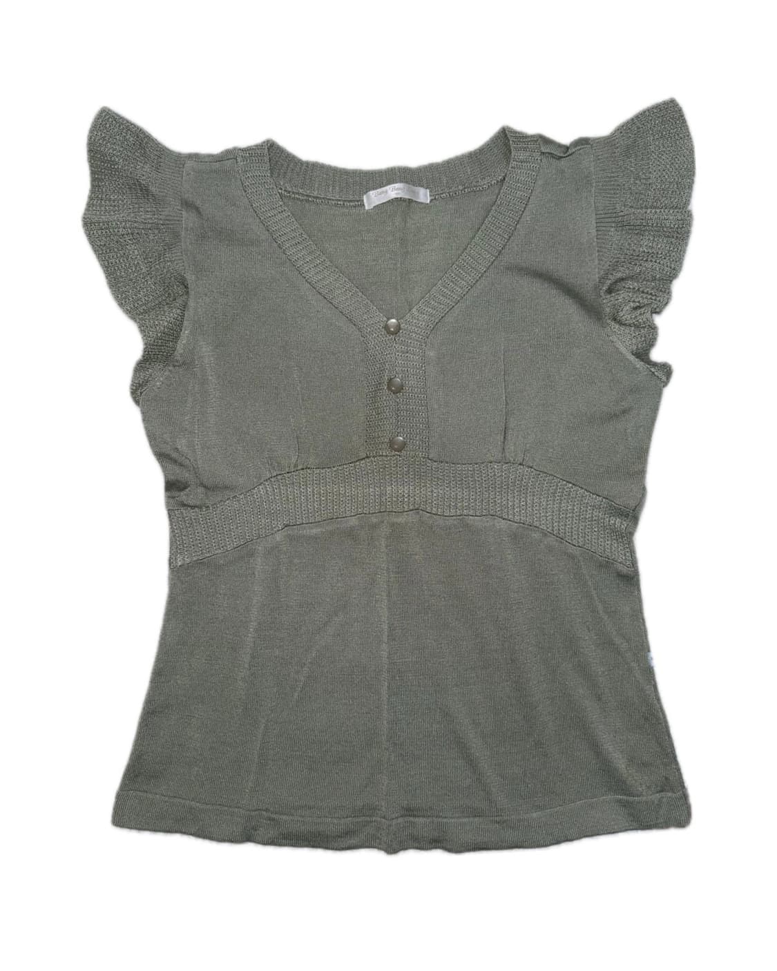 빈티지 모리걸 단추 베스트 상품이미지1