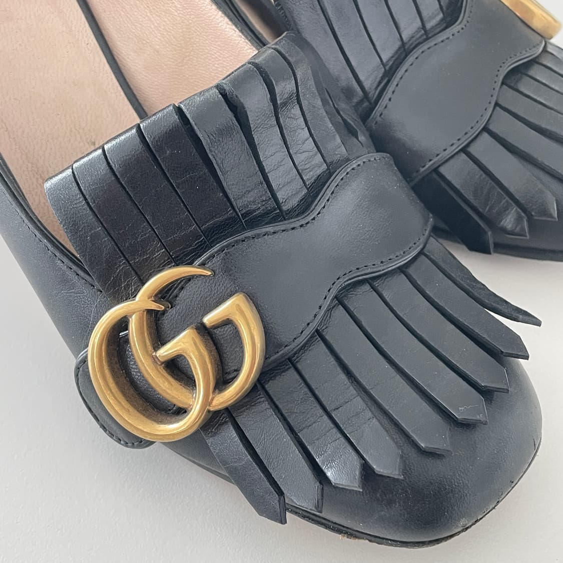 구찌 마몽 프린지 펌프스 상품이미지3