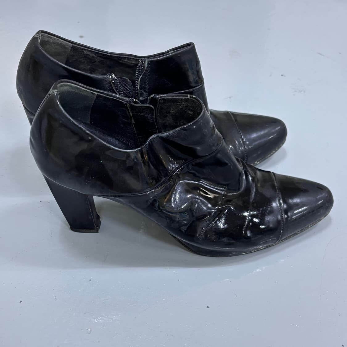 36 빈티지 에나멜 앵클 부츠 0316E 상품이미지2