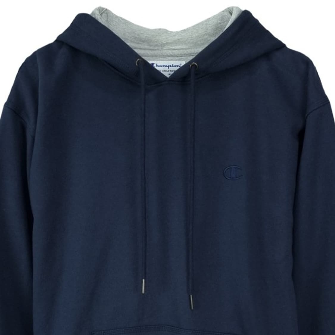 [챔피온] 로고 자수 후드티 네이비 M19409 상품이미지4