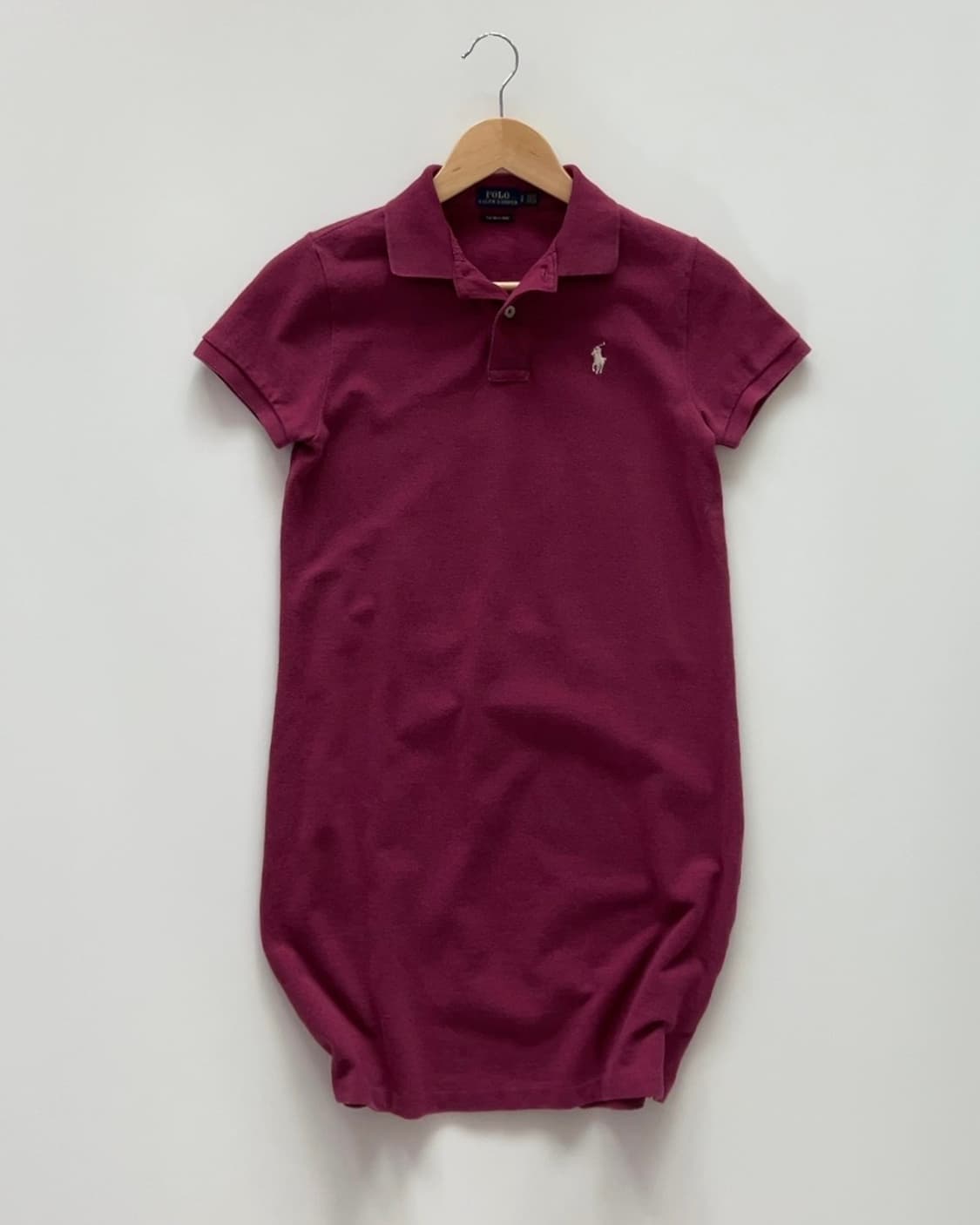 Polo Ralph Lauren 여성 버건디 PK 원피스 S 상품이미지1