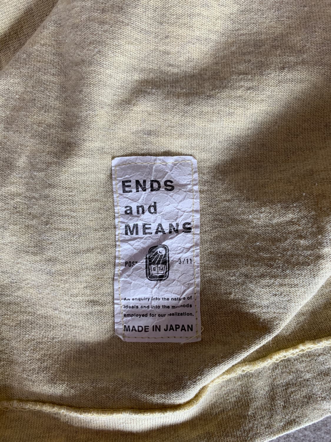 [L] 엔즈앤드민즈 pocket l/s tee jasmine 상품이미지5