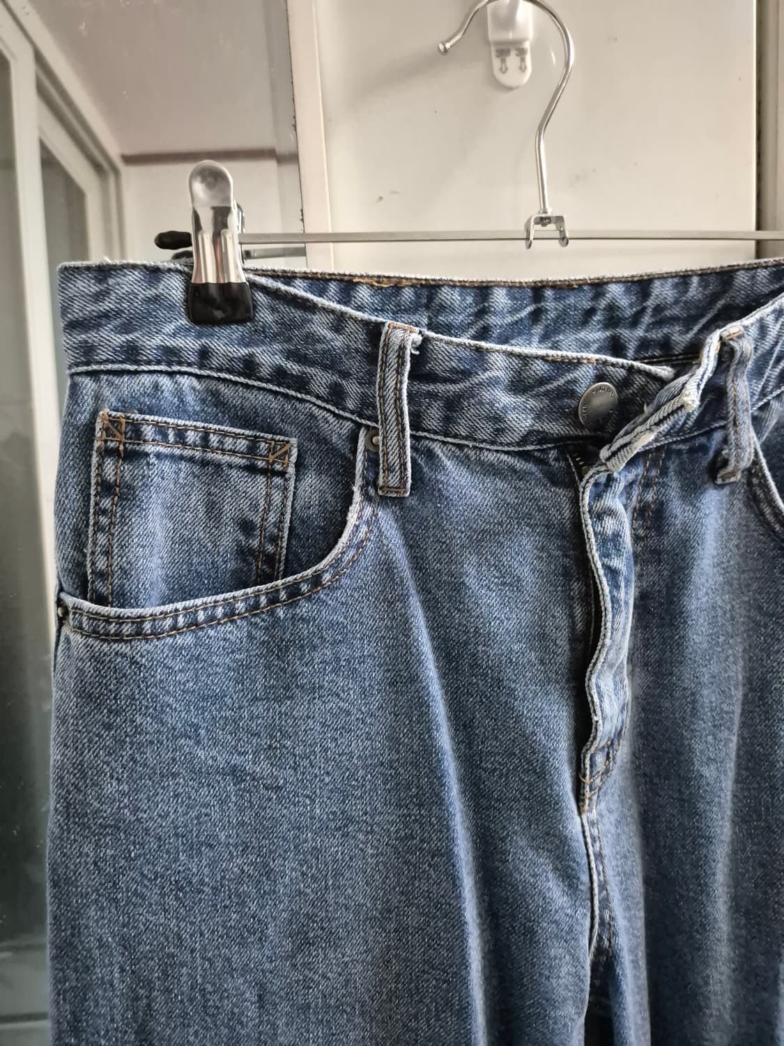 스파오 롱 청바지 중청데님 상품이미지5