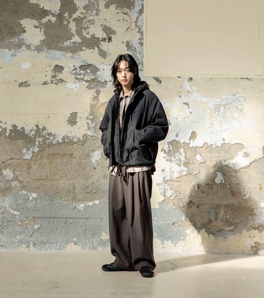 비긴202 옴브레 체크 셔츠(1사이즈) 쿠어/파브레가/인템포무드/주앙옴므 상품이미지4