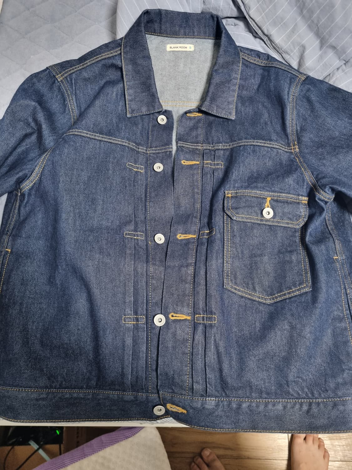 블랭크룸 c.l 데님 자켓 다크 블루 2사이즈 상품이미지2