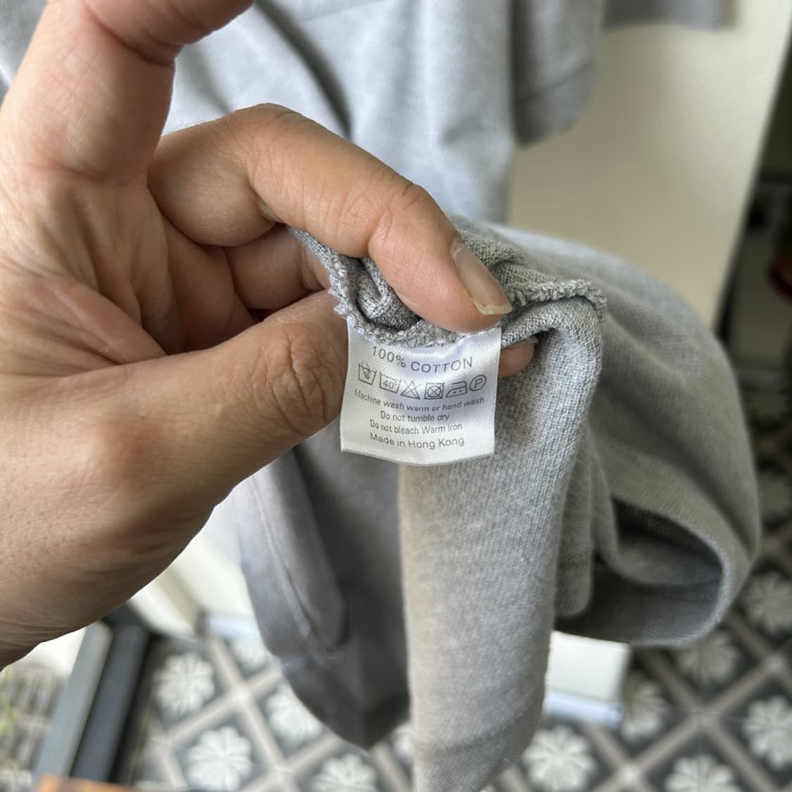 16820 - 버버리 그레이 반팔 카라티 상품이미지4