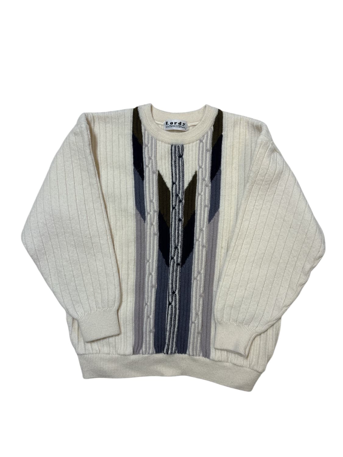 아이보리 포인트 긴팔 니트 상품이미지3