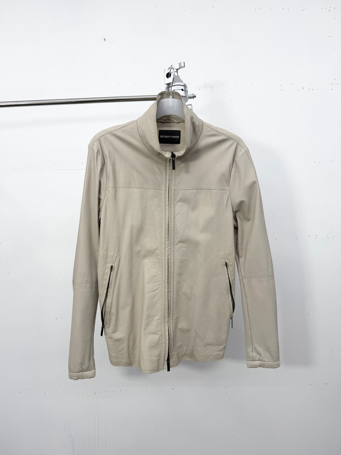 Emporio Armani Lambskin Hybrid Zip JK 상품이미지6