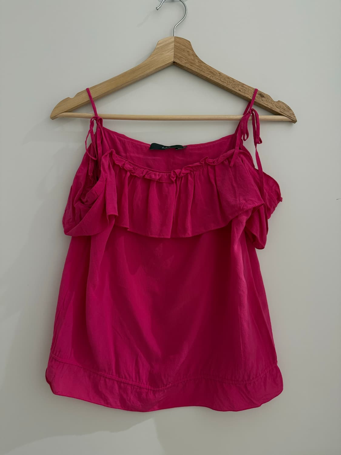 Y2K 핑크 러플 슬리브리스 상품이미지5