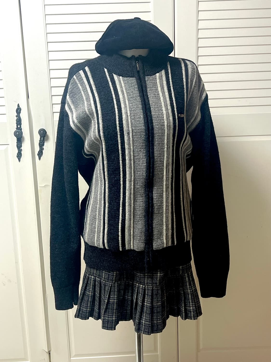 니혼진 무채색 빈티지 코디세트 큐빈티지 와이즈걸 선가든파티 상품이미지1