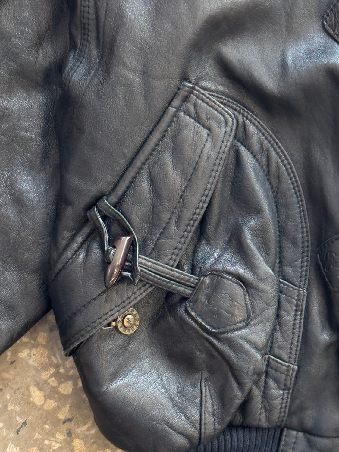 빈티지 후드 양가죽 자켓(O31) 상품이미지5