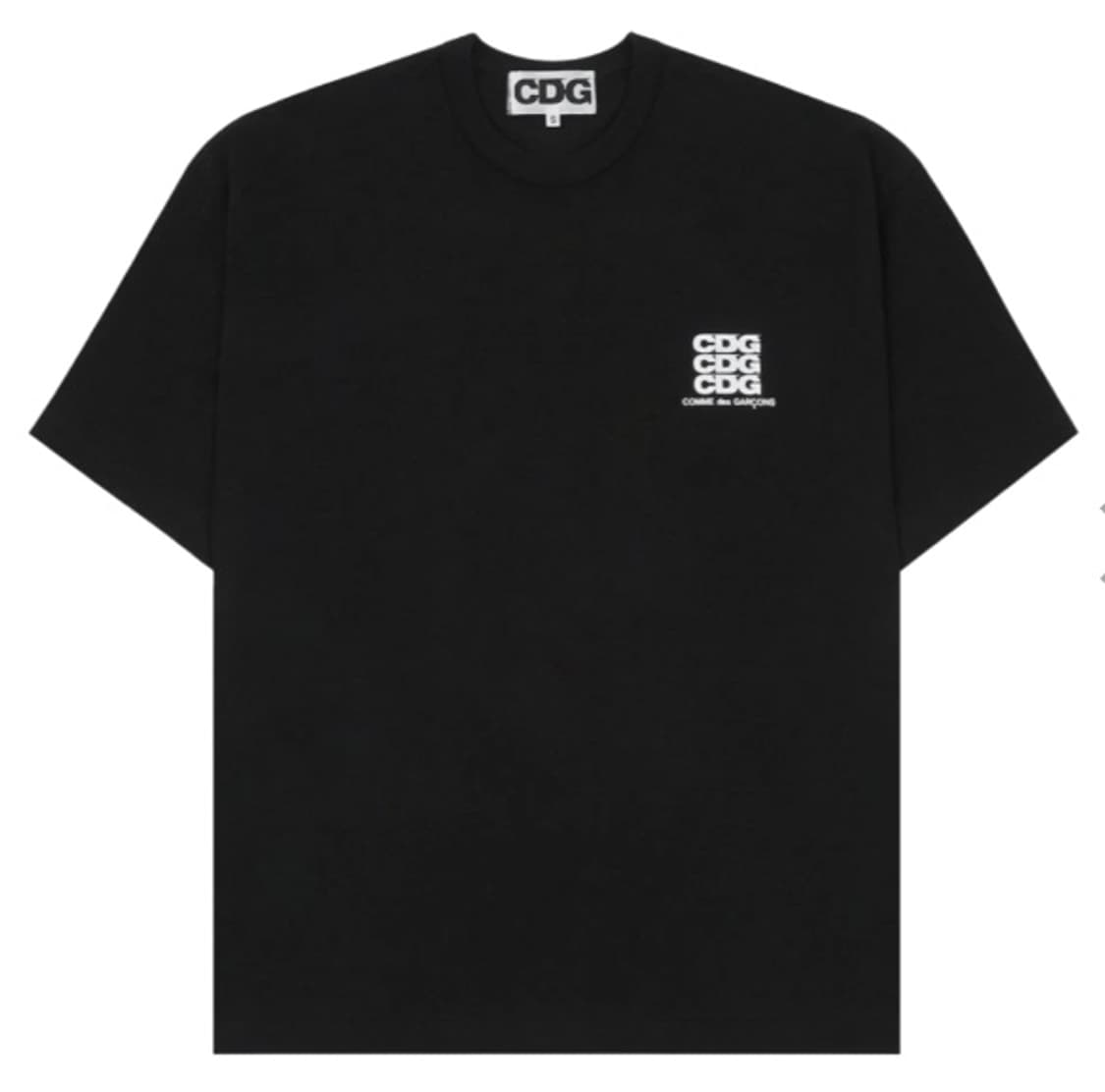 cdg 오버사이즈 반팔티 블랙 m 상품이미지1