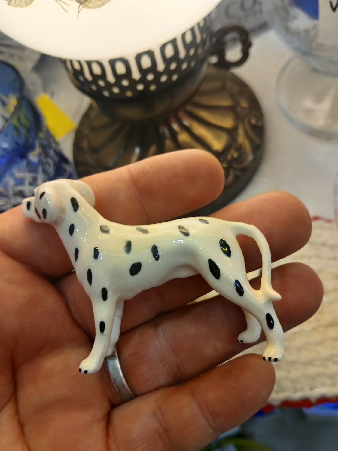 빈티지 도자기 강아지 미니 피규어 상품이미지5