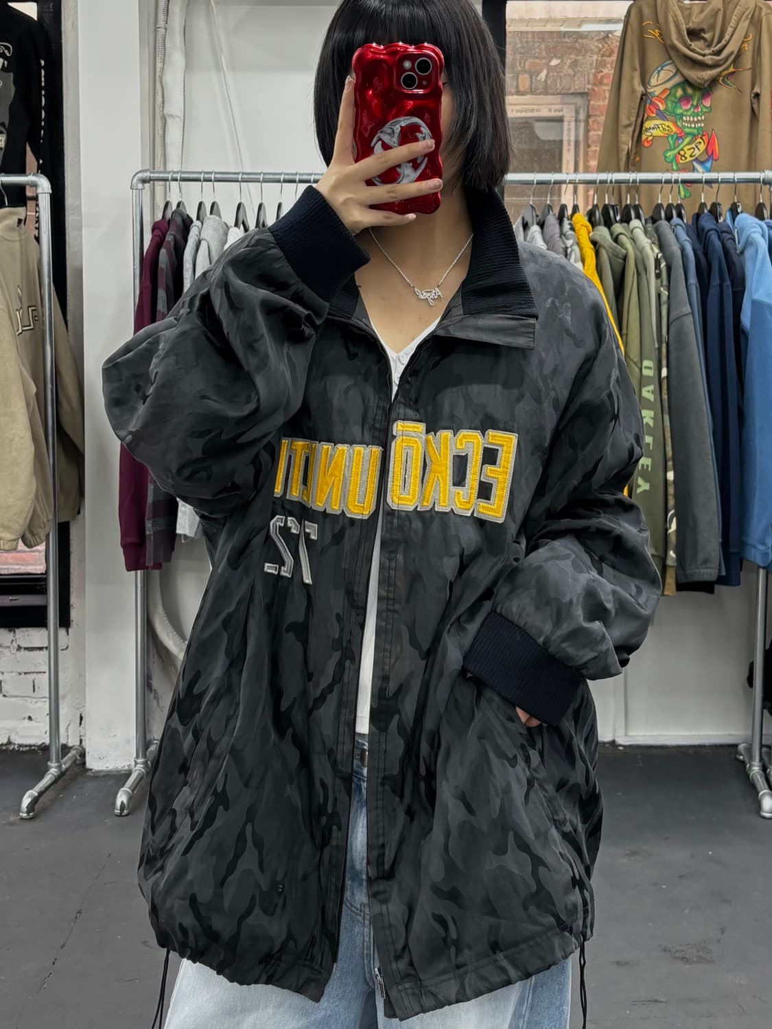 에코 언리미티드 카모 올드스쿨 바람막이 상품이미지1