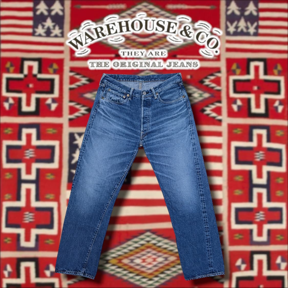 [32] 웨어하우스 세컨핸드 1101 데님 팬츠 라이트 인디고 상품이미지1