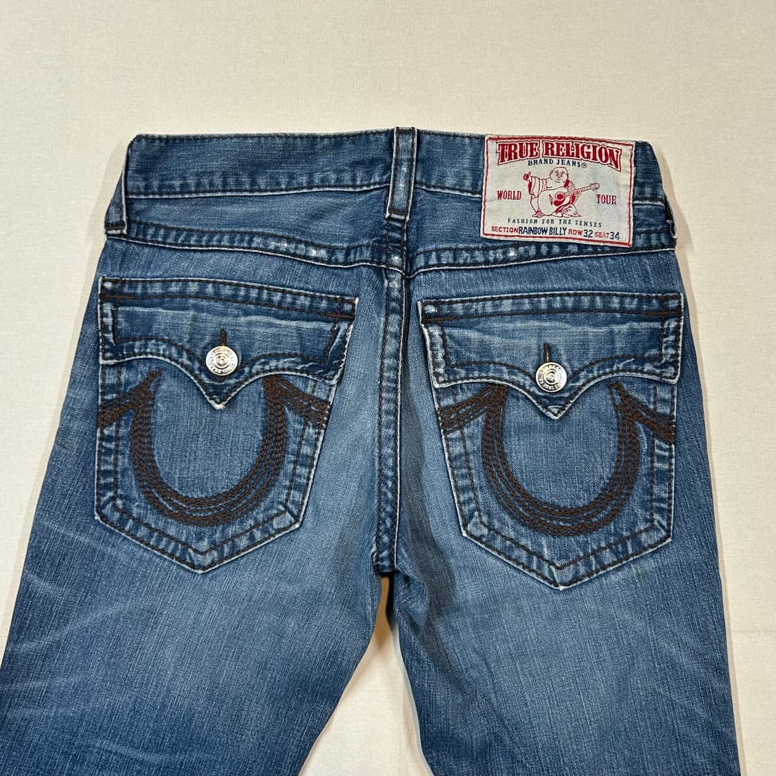 34inch) 트루릴리전 레인보우 빌리 부츠컷 데님 청바지 상품이미지2