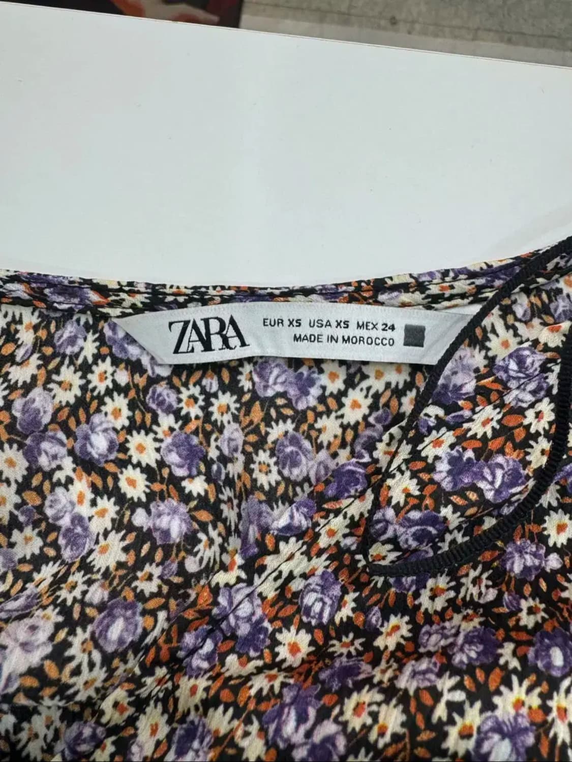 ZARA 플로럴 프릴 미니 원피스  상품이미지3