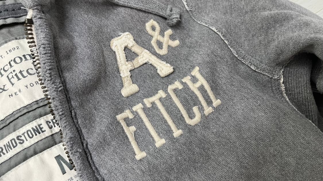 아베크롬비 후드집업 그라인드스톤 자켓 아우터  그레이M 상품이미지4