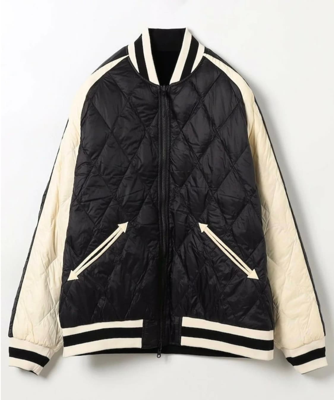 타이온 리버시블 스카잔 패딩자켓 L 상품이미지2