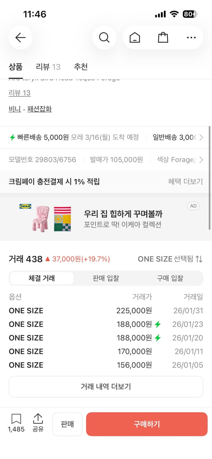 아크테릭스 버드 헤드 토크 그레이  상품이미지2