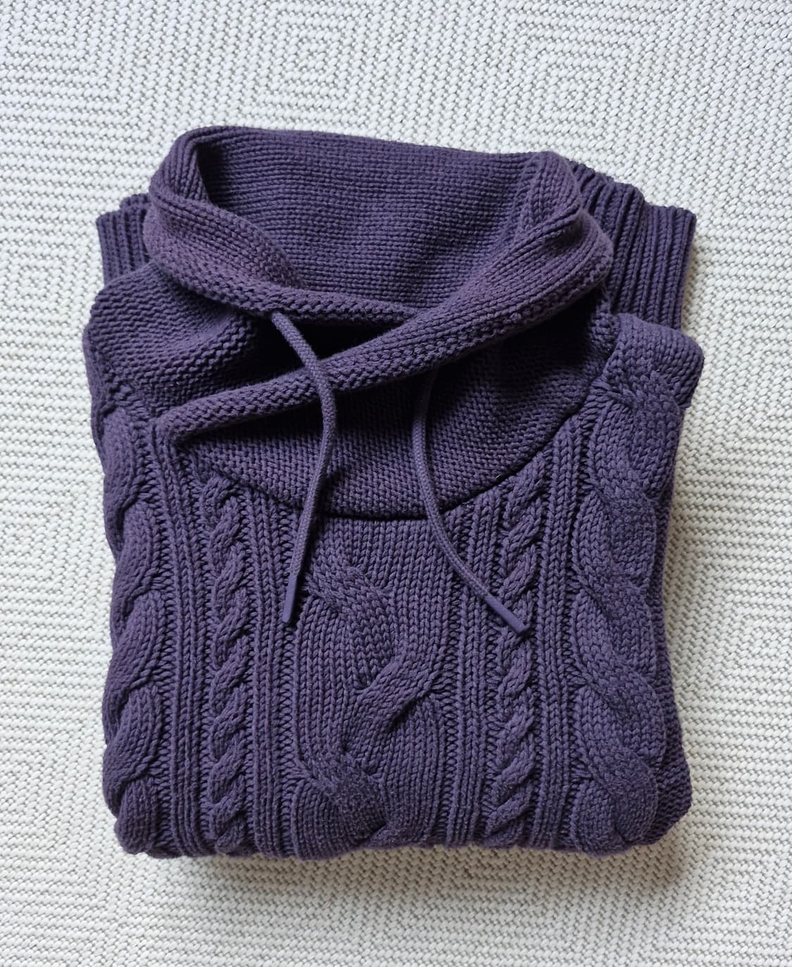 엘엘빈 퍼넬넥 피셔맨 케이블 니트 스웨터  상품이미지2