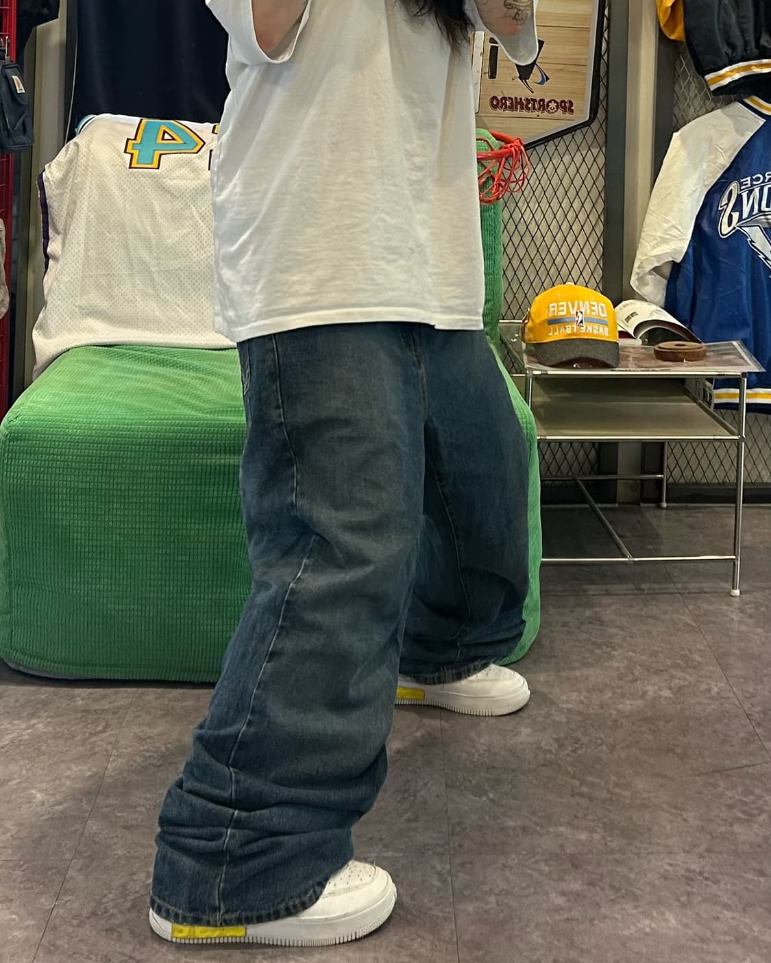 Vtg back detail denim wide pts 상품이미지2