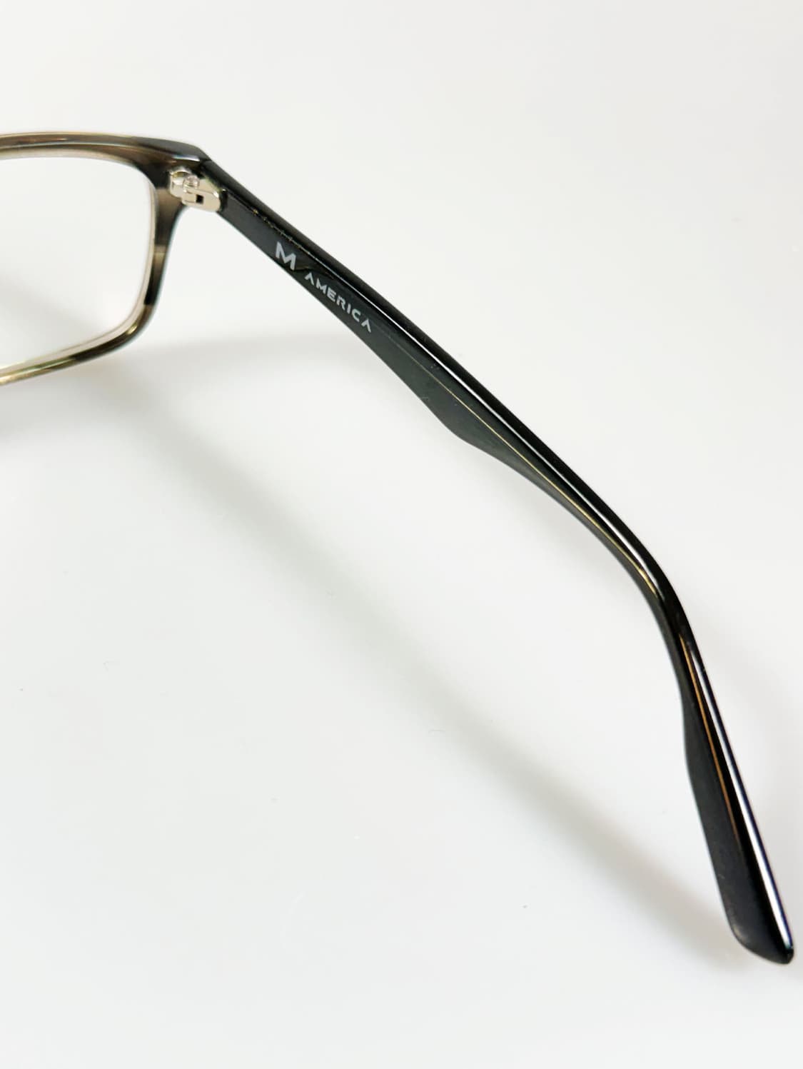 미국제 M AMERICA 그레이 톨토이즈 뿔테 스퀘어 빈티지 안경 상품이미지6