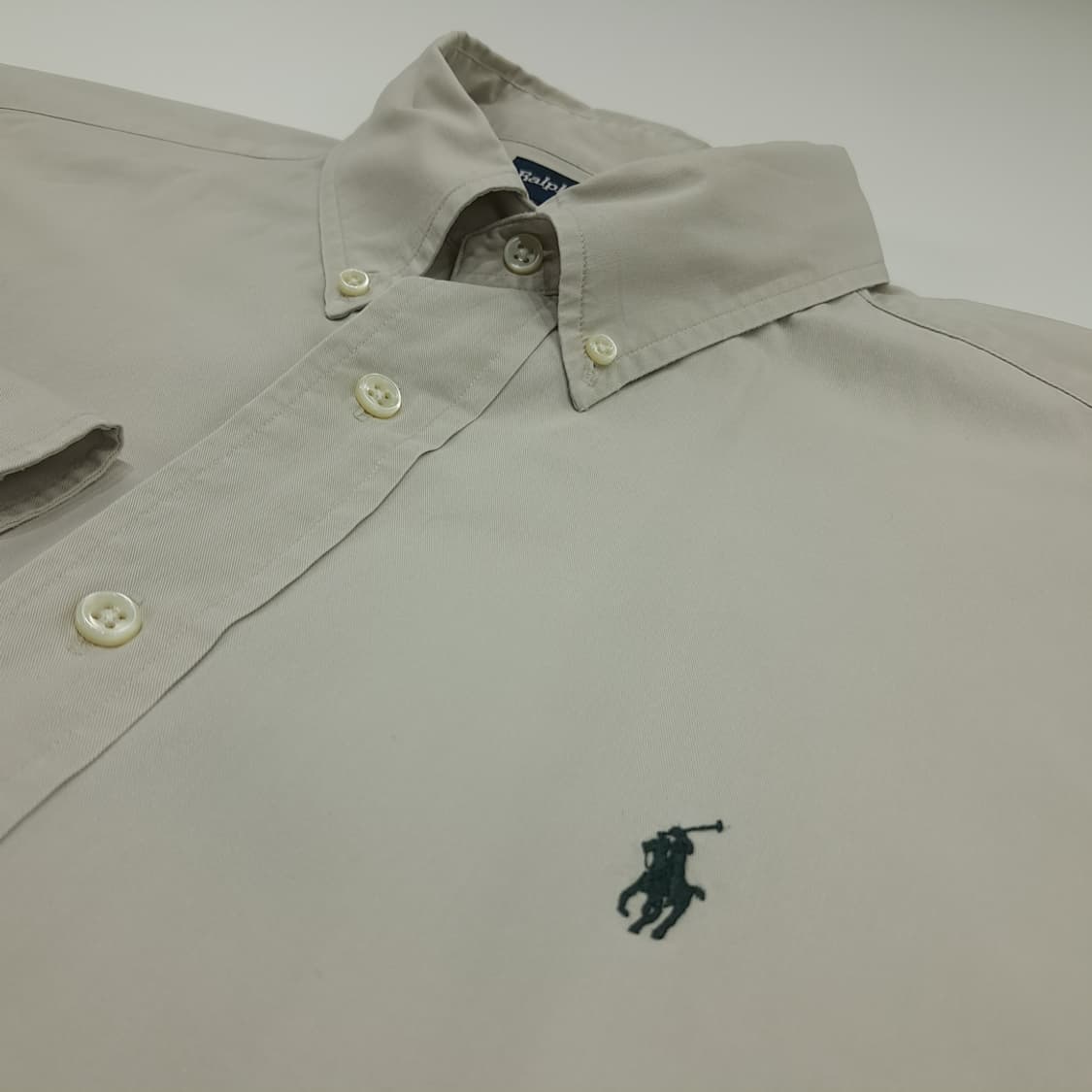 CN824 L 폴로 랄프로렌 라이트그레이 긴팔 셔츠 남방 상품이미지10