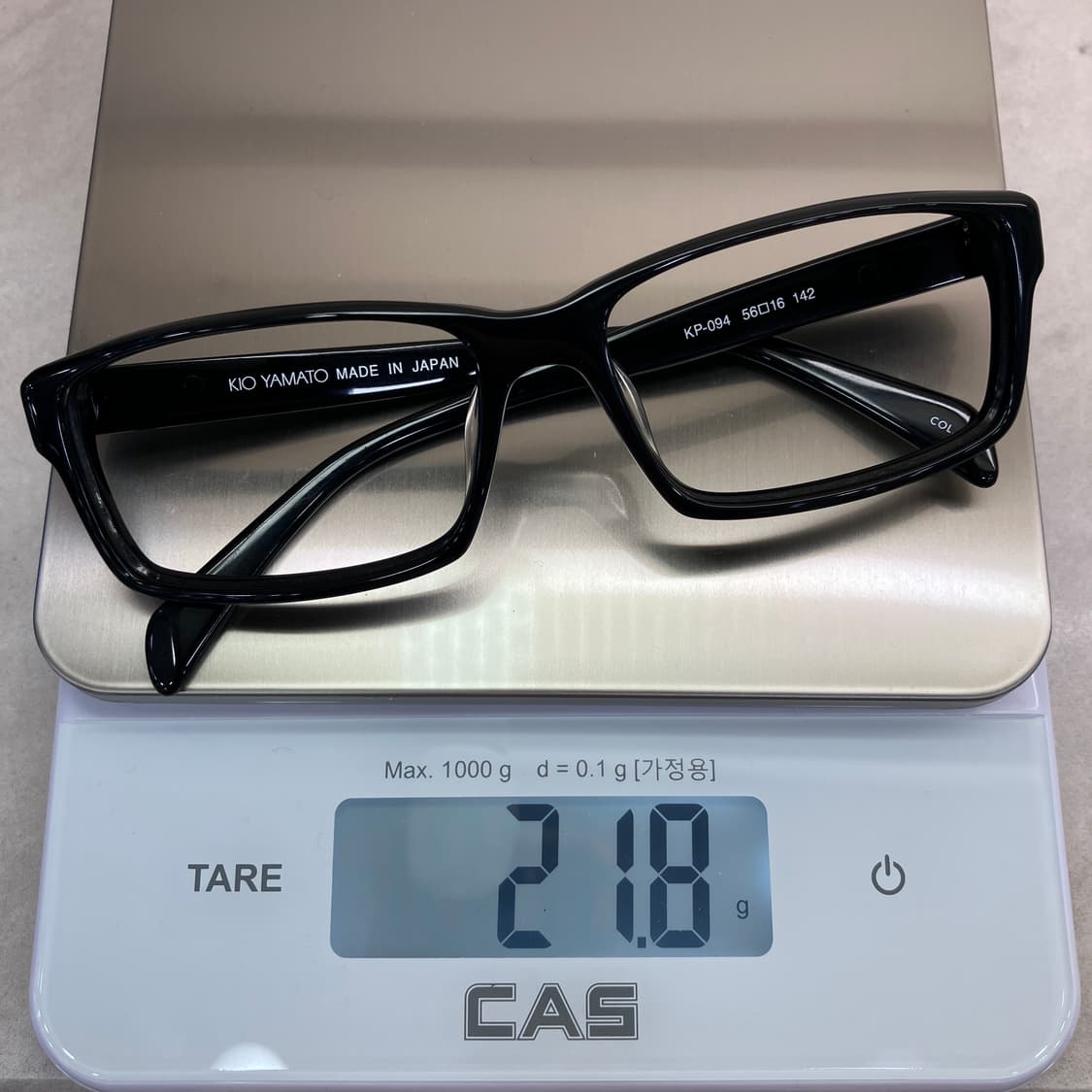 C96 KIO YAMATO 블랙 스퀘어 뿔테 안경 상품이미지8