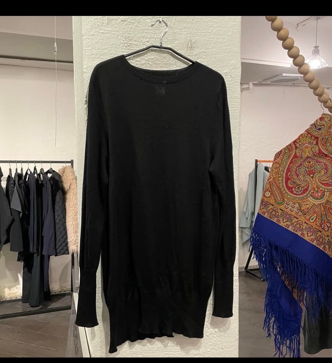 요지 야마모토 컷아웃 니트 상품이미지1