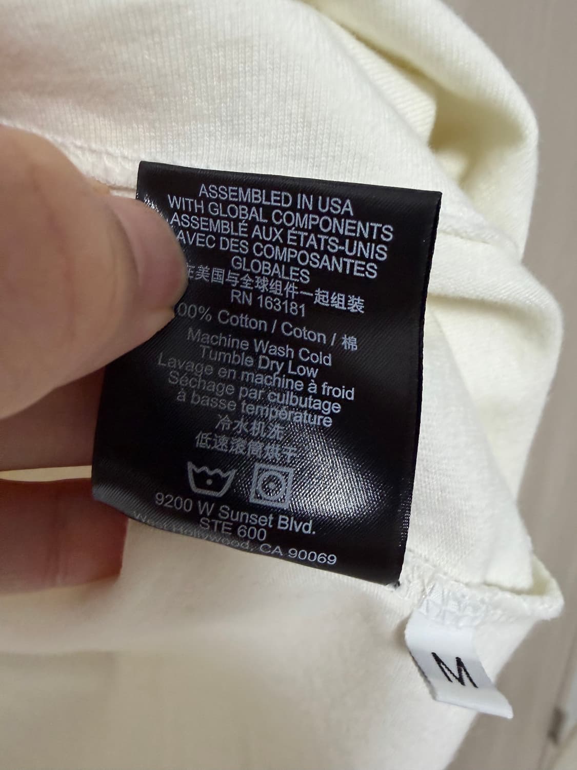 루드 오버핏 반팔 티셔츠 M 상품이미지4