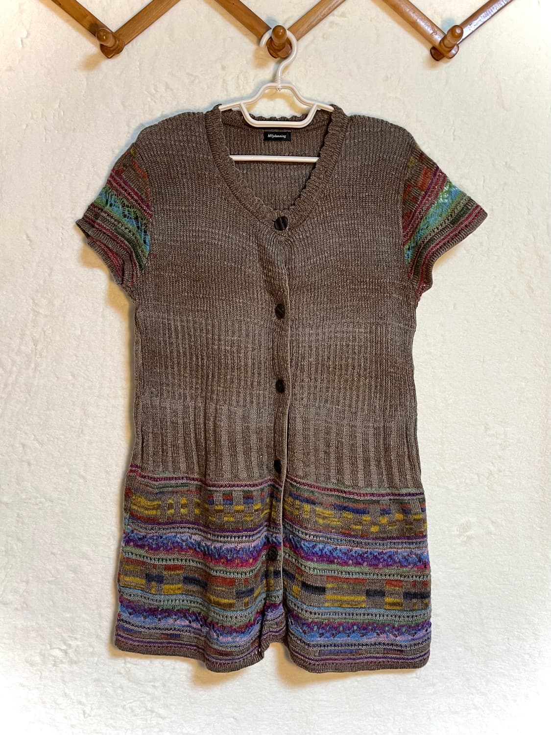 빈티지 모리걸 니트 반팔 원피스 상품이미지1