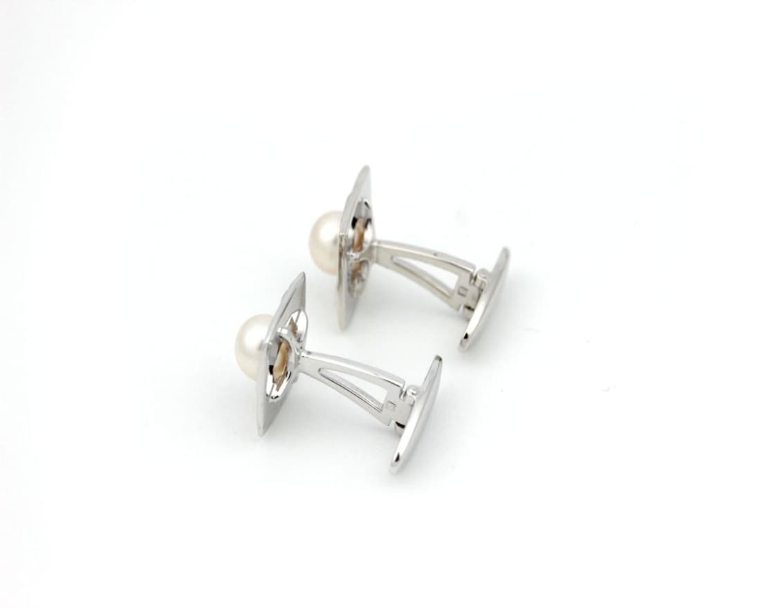 미키모토 천연진주 A등급 유광 남자 명품 커프스 상품이미지4