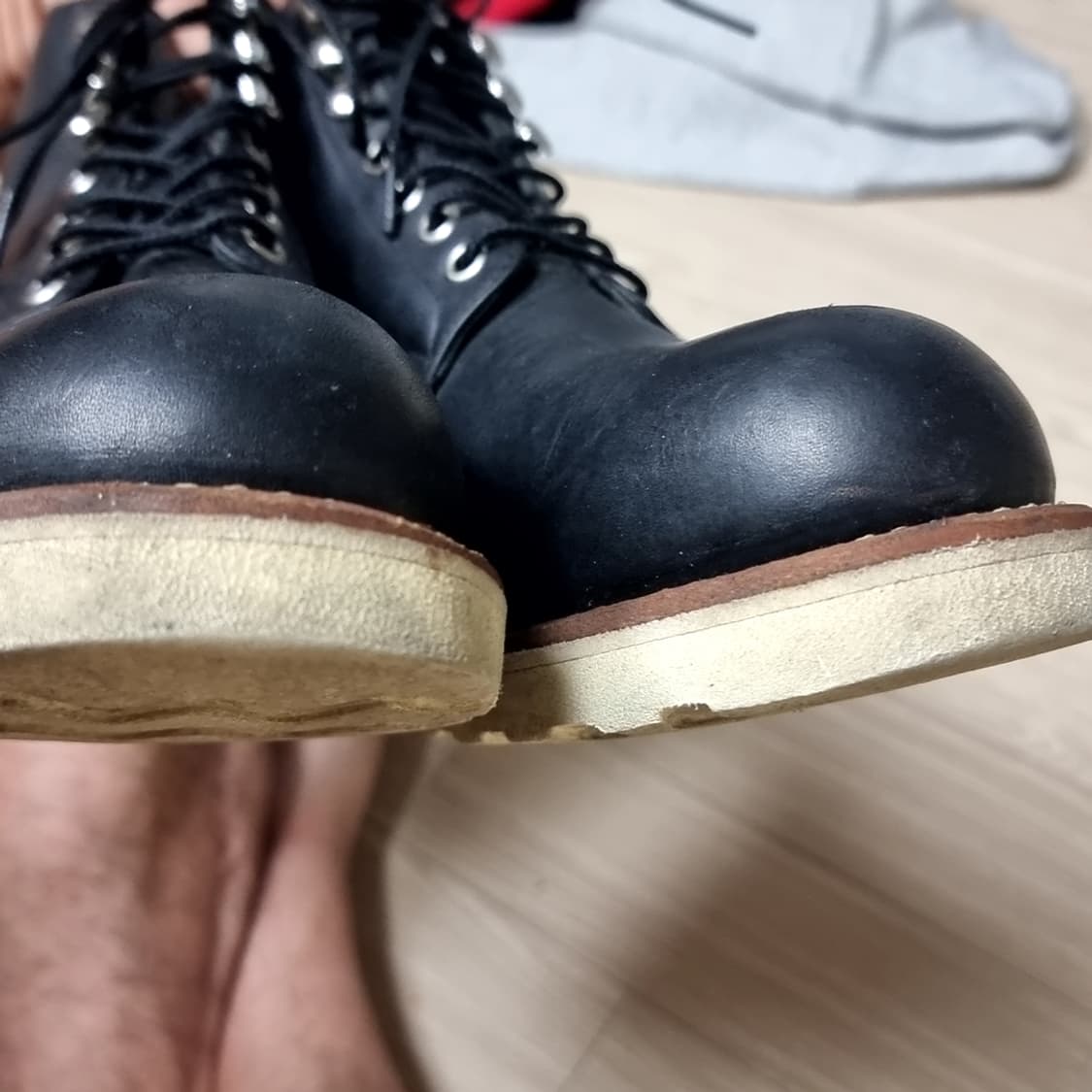 호킨스 블랙 레더 워커 부츠(270-275) 상품이미지5