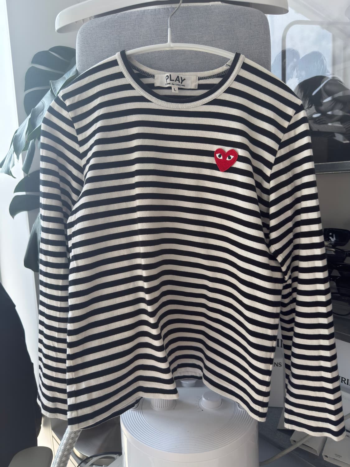 [L] 꼼데가르송 스트라이프 롱슬리브 상품이미지1