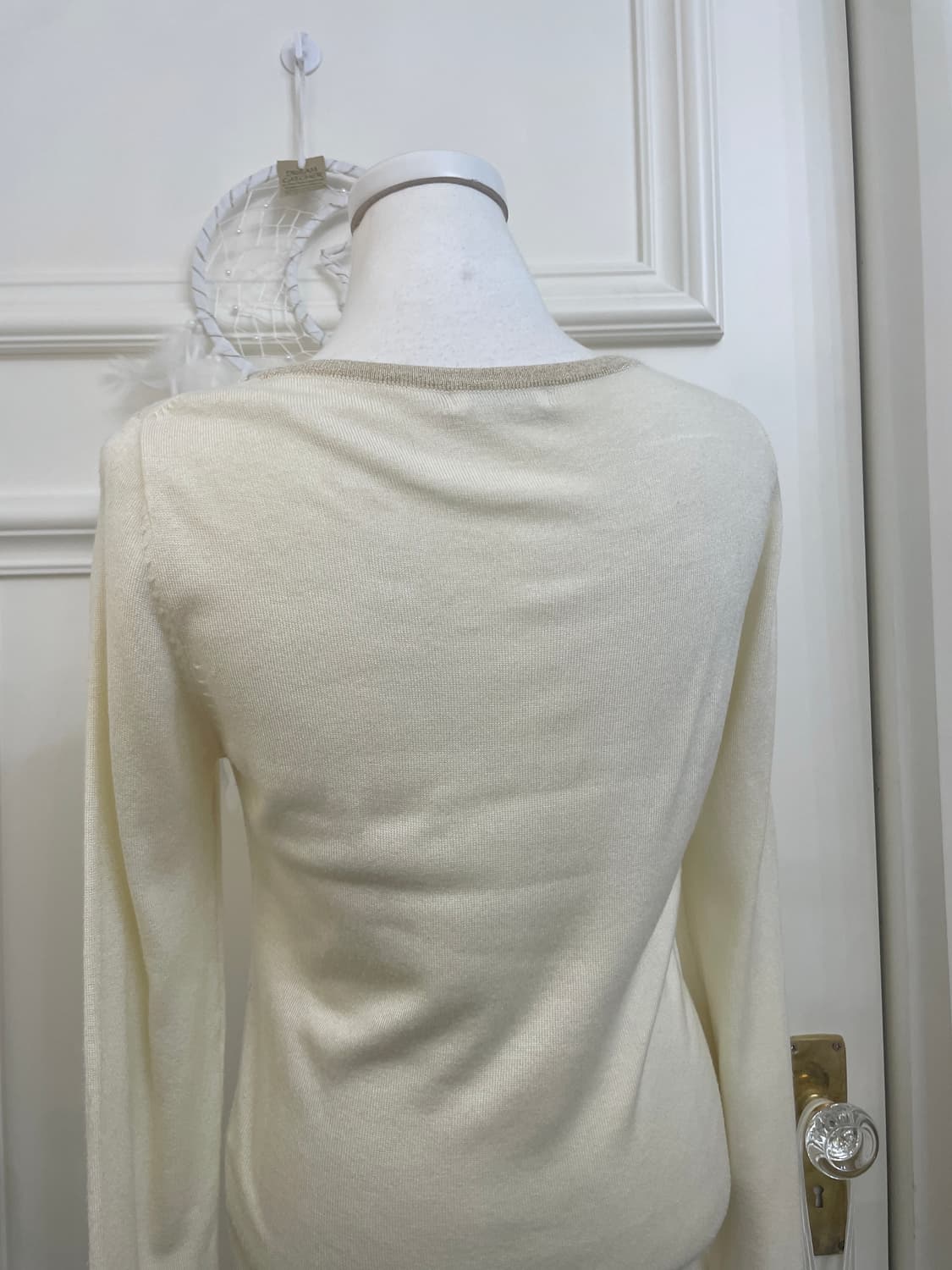 creamivory beige glitter pearl point kni 상품이미지4