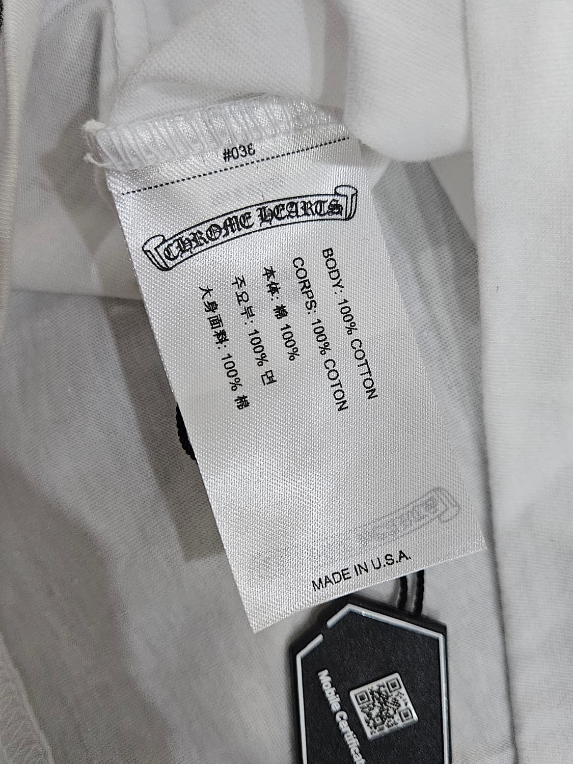 (새상품) 크롬하츠 신상 홀스슈 핑크 반팔티 판매합니다 상품이미지5