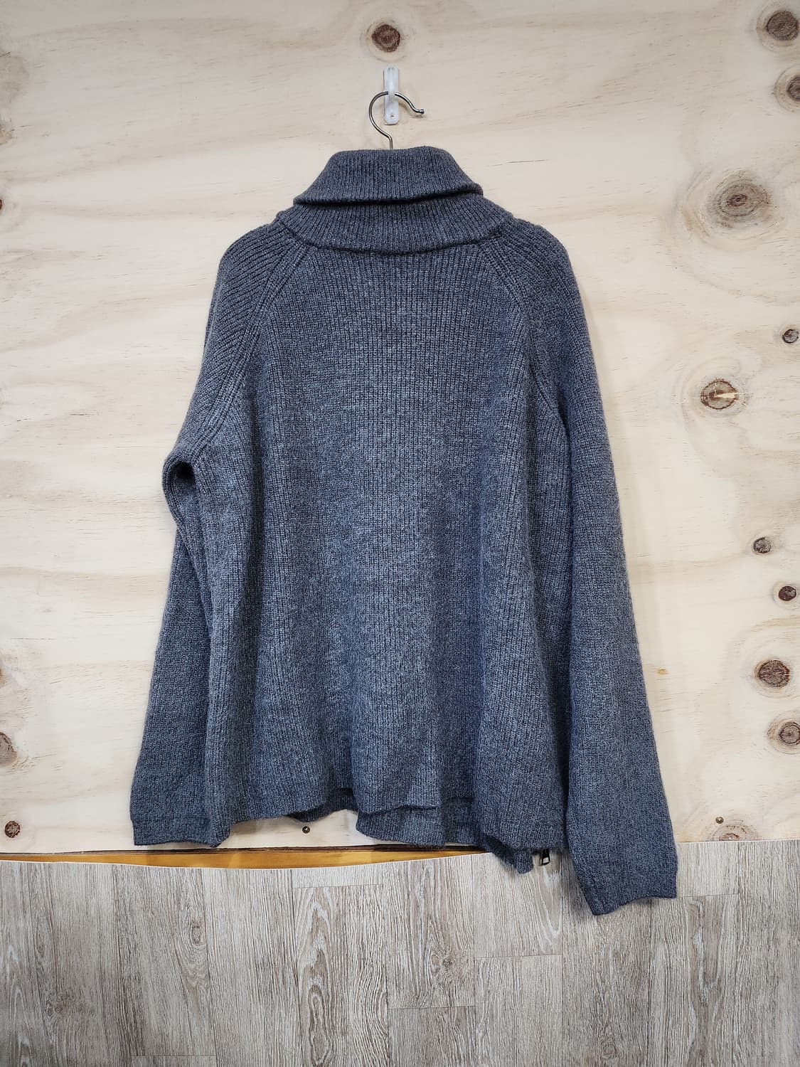 528) 사이드집업 터틀넥 오버핏 니트 상품이미지2