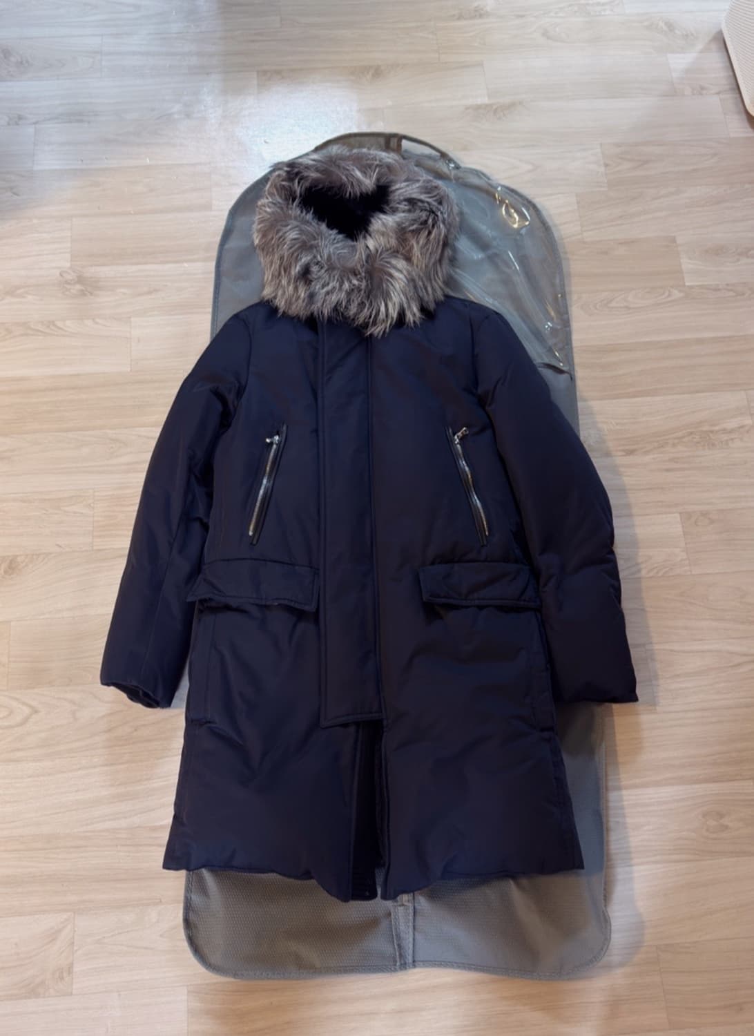 쟈인 실버폭스 퍼 구스다운 패딩 상품이미지1