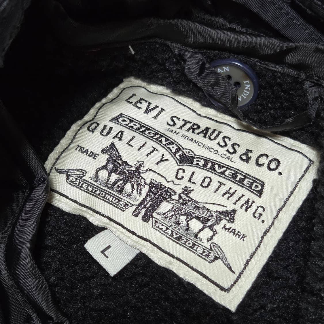 리바이스 투웨이 네이비 뽀글이 야상 필드 자켓 상품이미지9