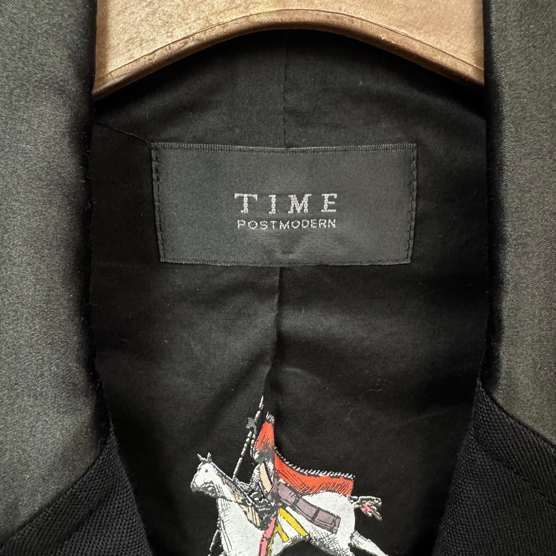 타임 포스트모던 빈티지 블레이저 전면 브로치 포인트 블랙 상품이미지8